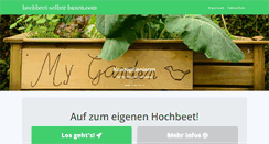 Desktop Screenshot of hochbeet-selber-bauen.com