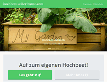 Tablet Screenshot of hochbeet-selber-bauen.com
